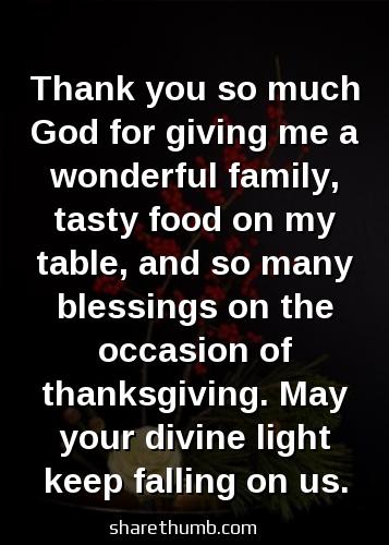 a prayer to say at thanksgiving dinner